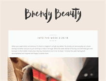 Tablet Screenshot of brendybeauty.com